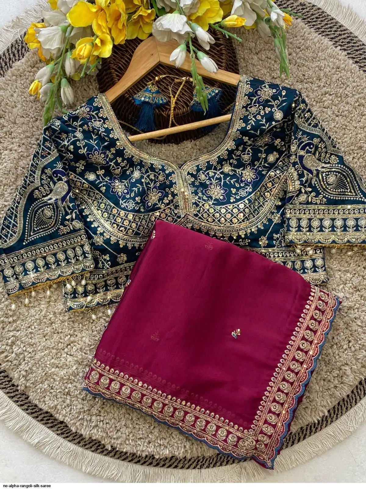 NE ALPHA RANGOLI SILK SAREE 2