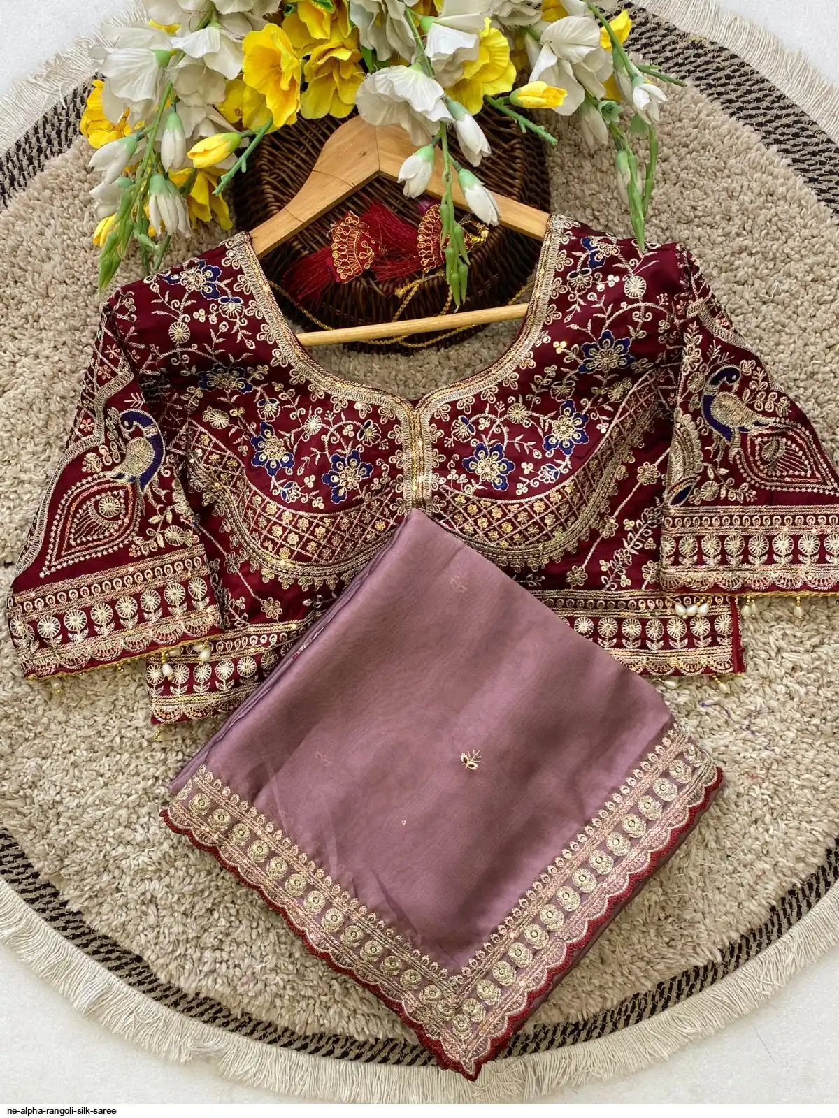 NE ALPHA RANGOLI SILK SAREE 3