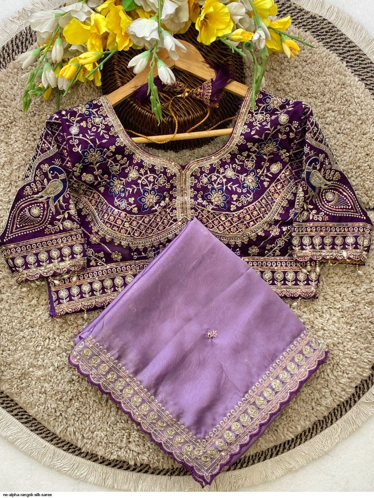 NE ALPHA RANGOLI SILK SAREE 4