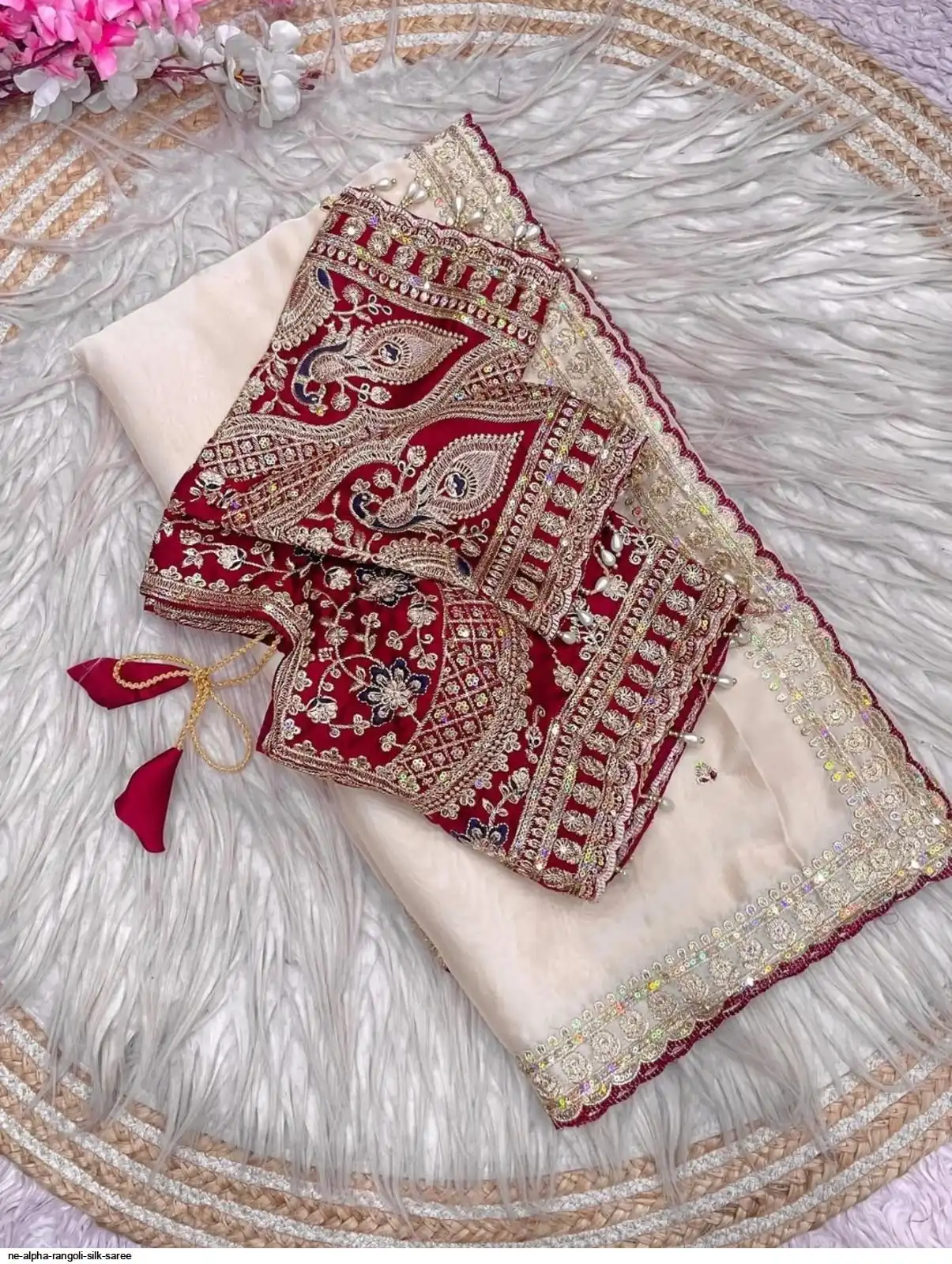 NE ALPHA RANGOLI SILK SAREE 6