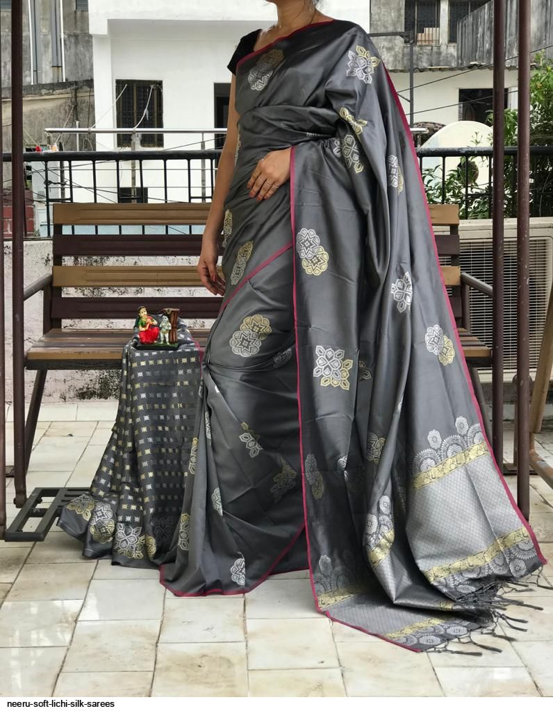 NEERU SOFT LICHI SILK SAREES E