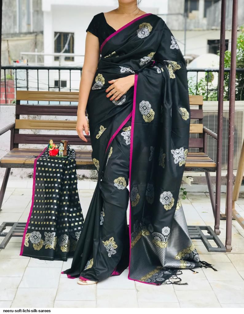 NEERU SOFT LICHI SILK SAREES D