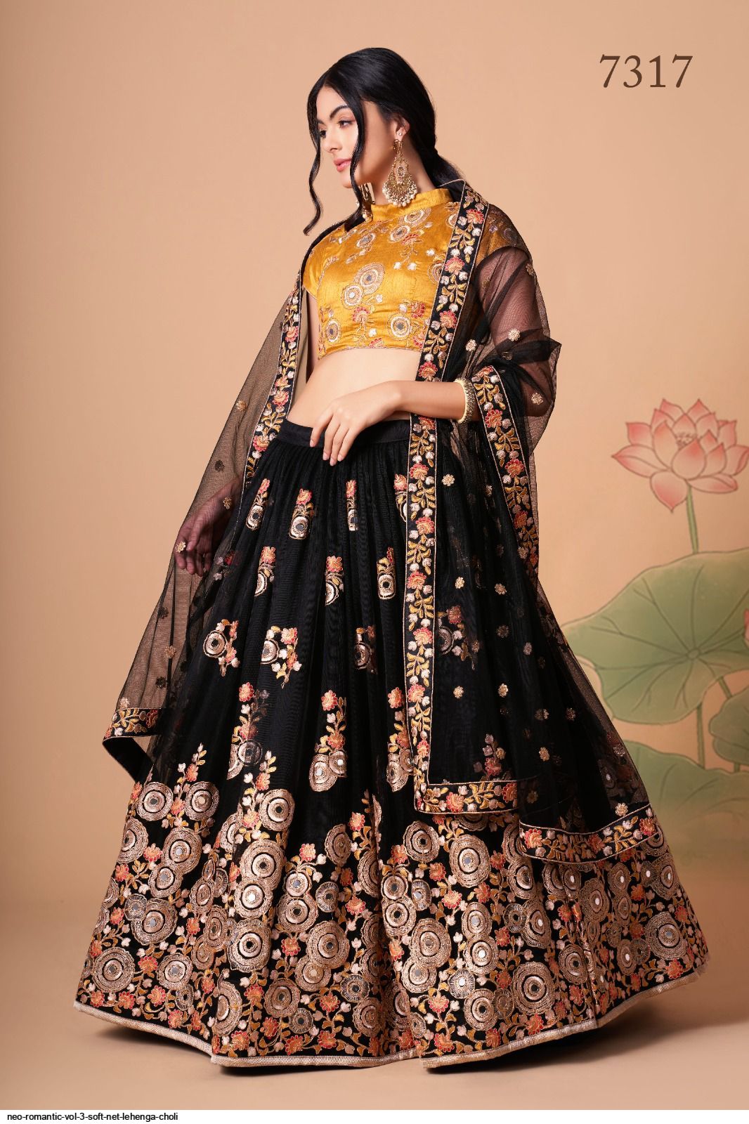 NEO ROMANTIC VOL 3 SOFT NET LEHENGA CHOLI B