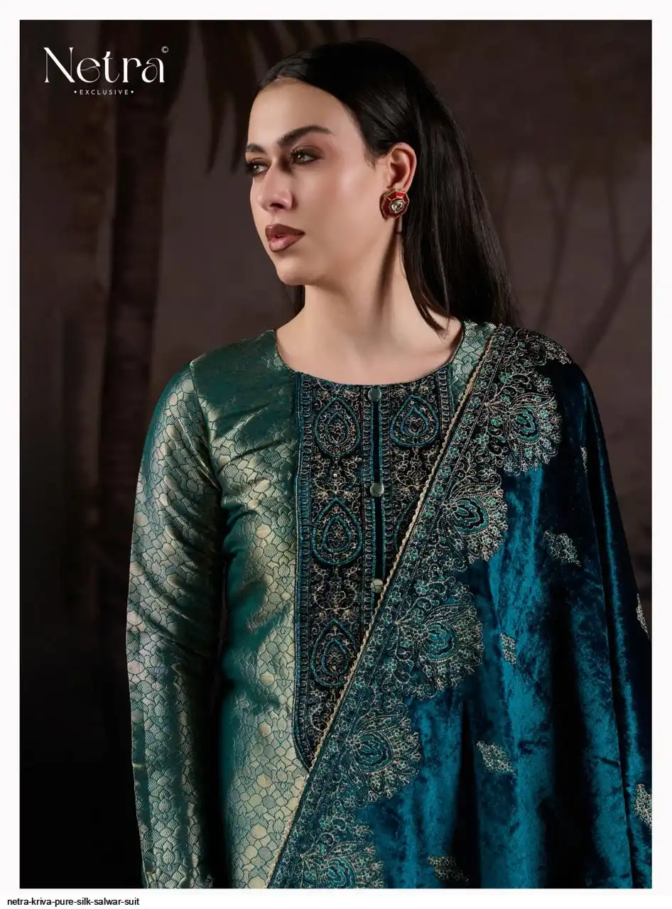 Netra Raut NETRA KRIVA PURE SILK SALWAR SUIT