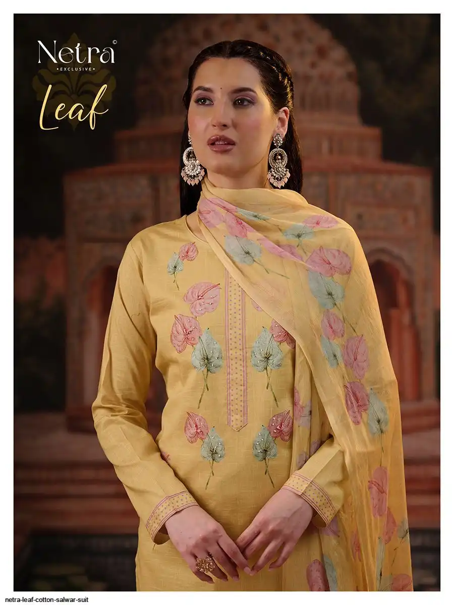 NETRA LEAF COTTON SALWAR SUIT