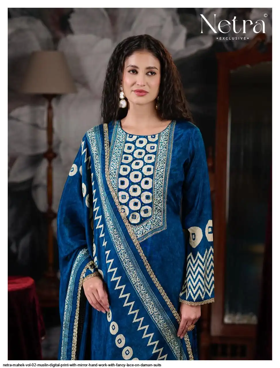 Netra Raut Netra Exclusive Mahek Vol 02 Bemberg Muslin