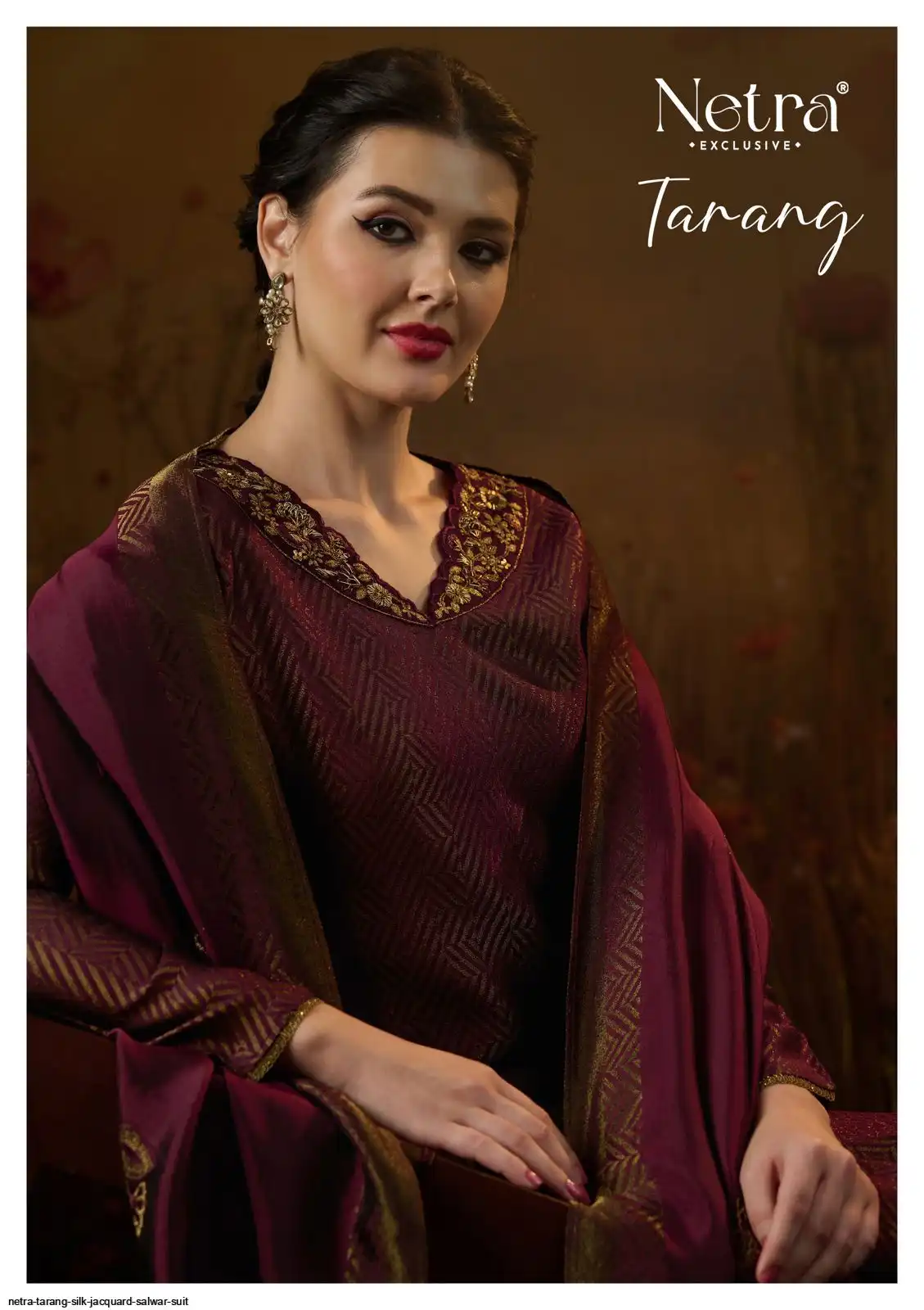 NETRA TARANG SILK JACQUARD SALWAR SUIT