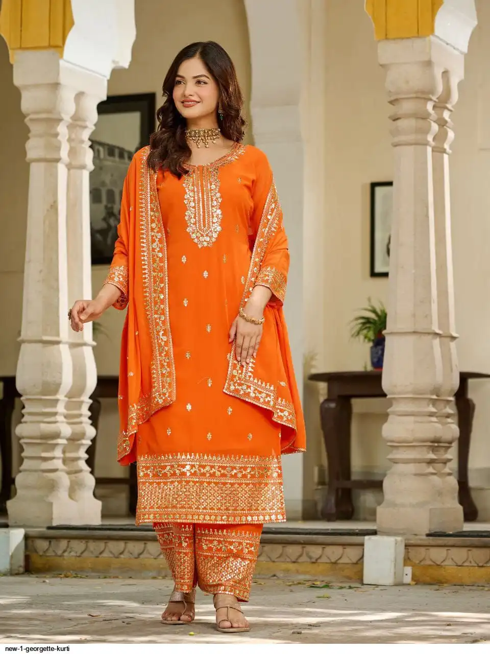 NEW 1 GEORGETTE KURTI