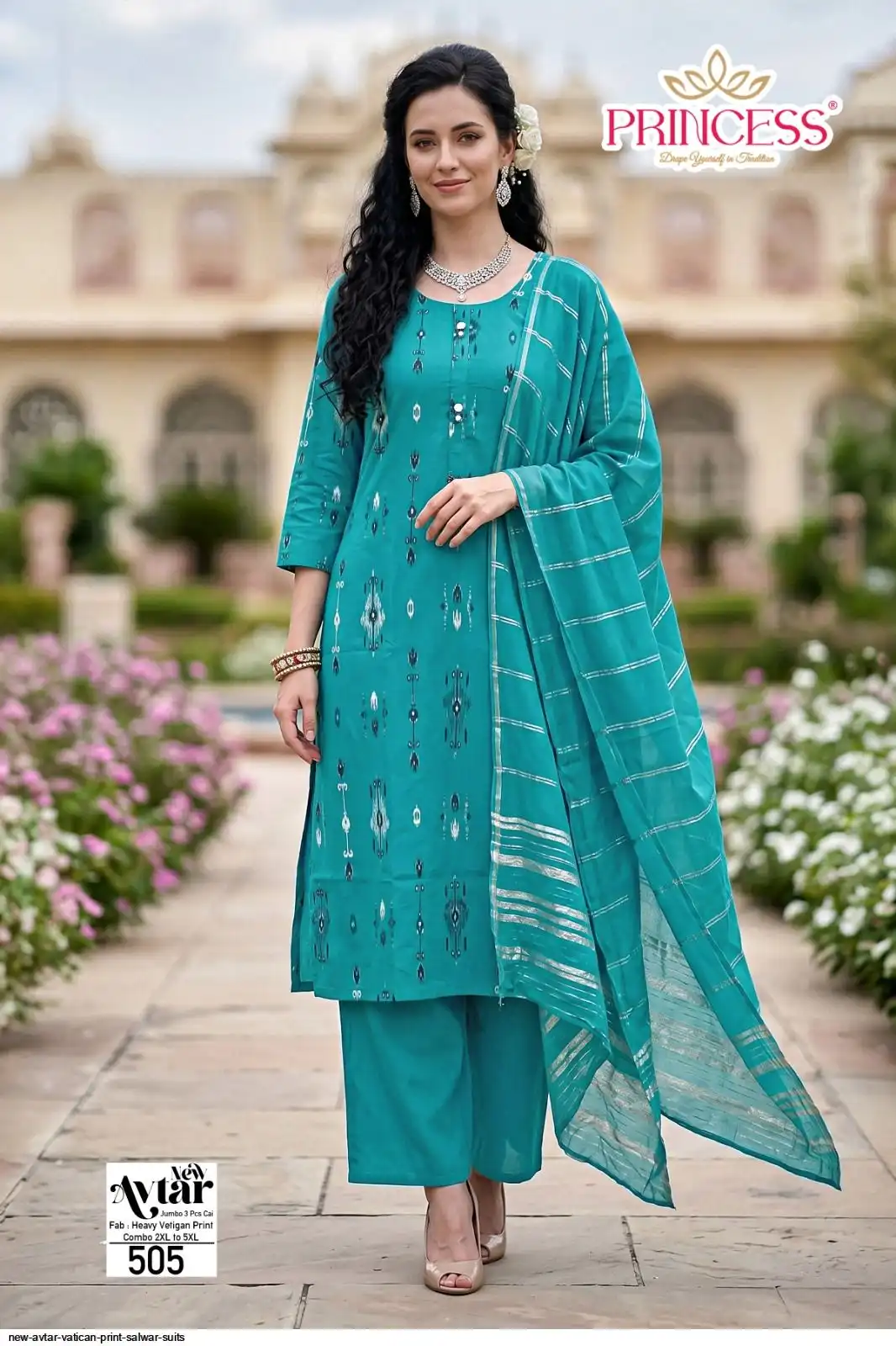 PRINCESS NEW AVTAR VATICAN PRINT SALWAR SUITS 4