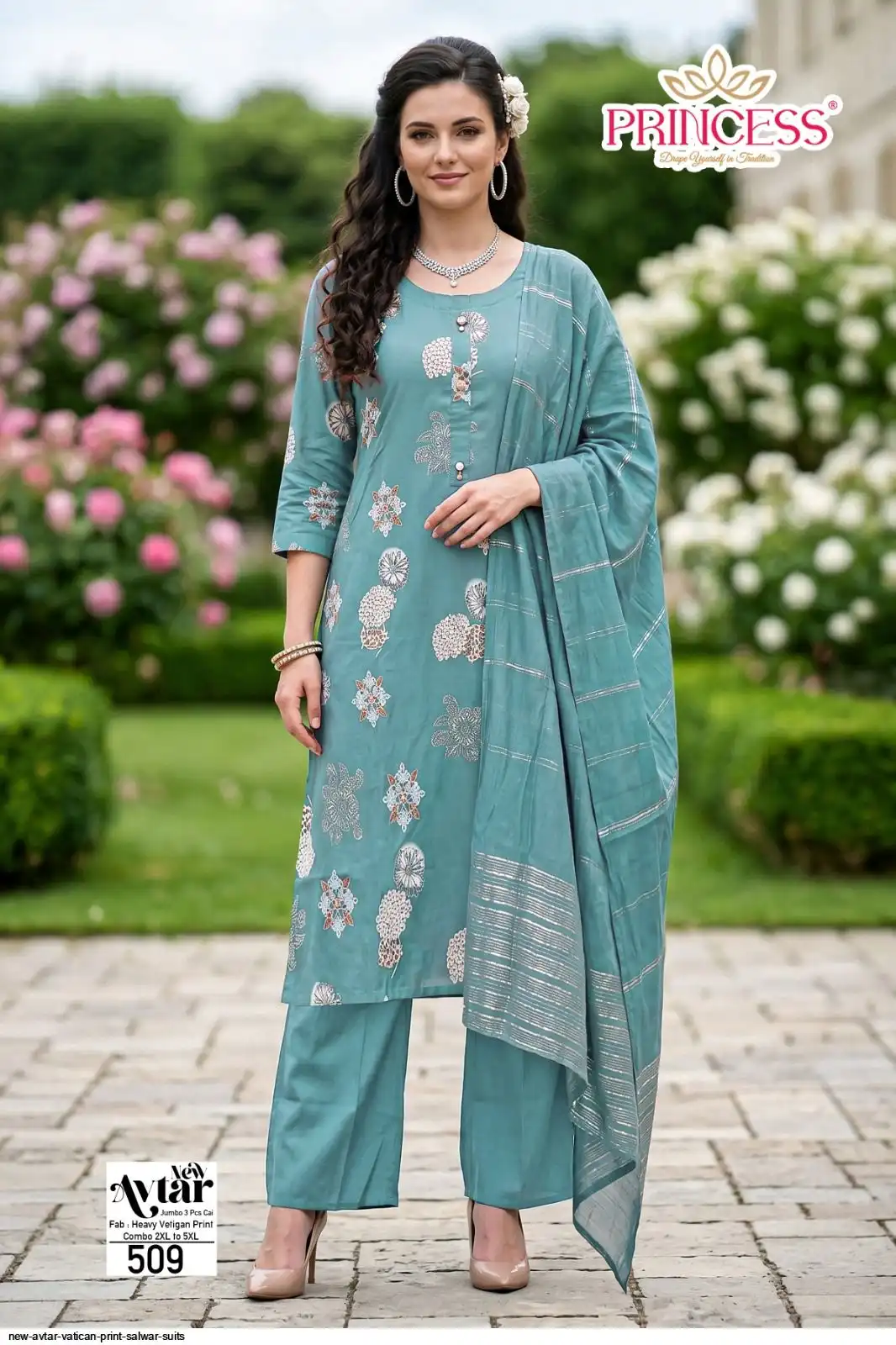 PRINCESS NEW AVTAR VATICAN PRINT SALWAR SUITS 7