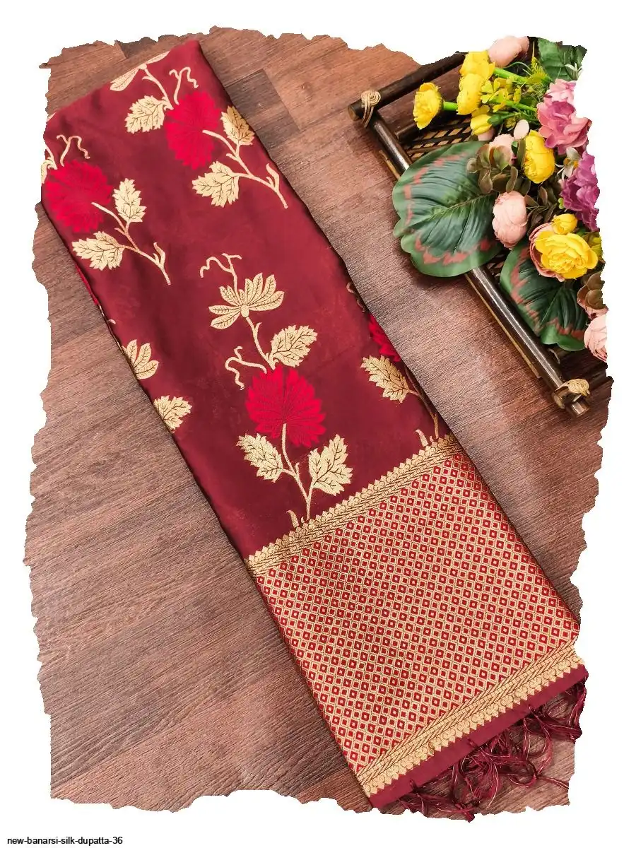 NEW BANARSI SILK DUPATTA 36 8