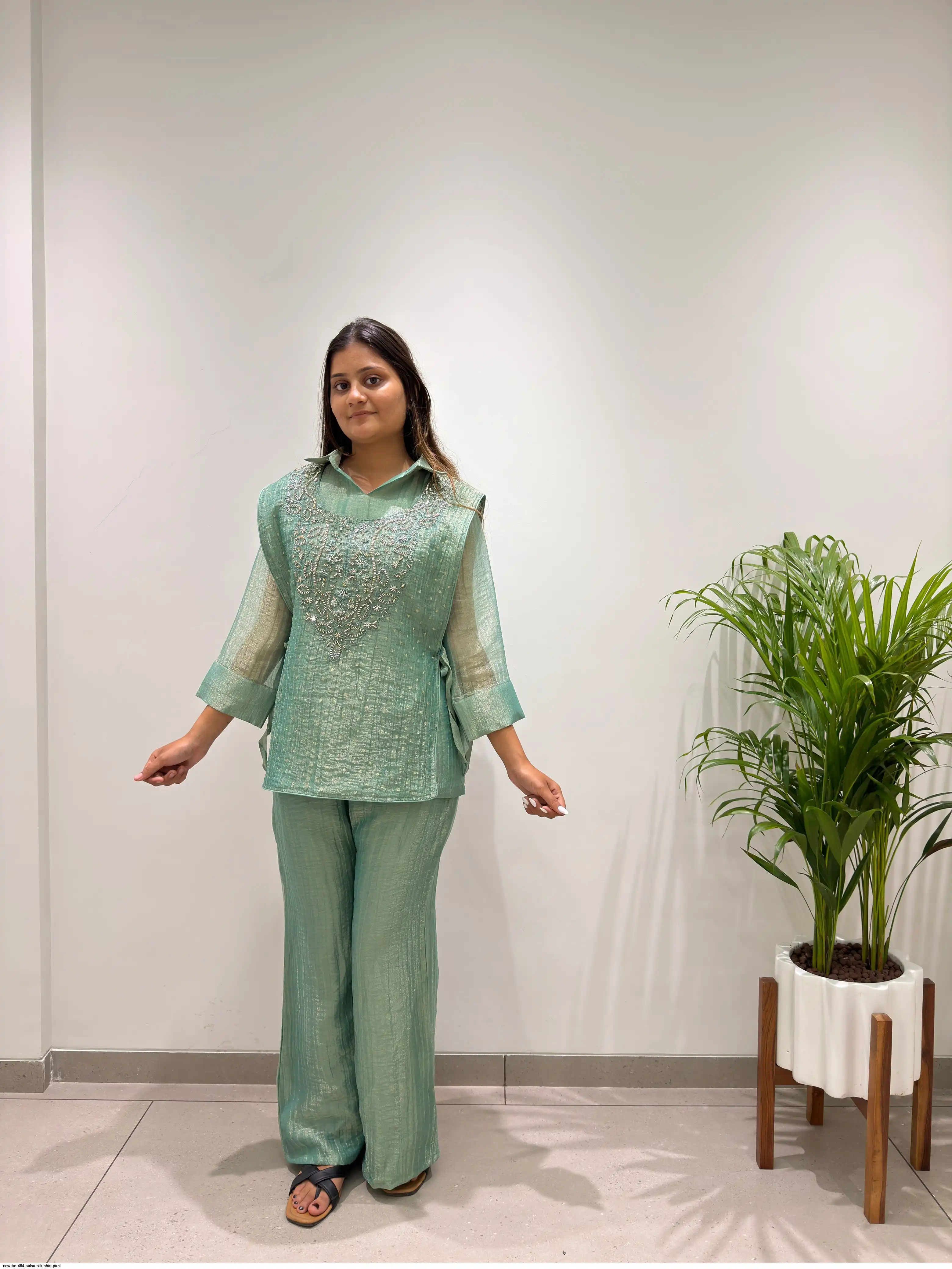 NEW BE 484 SALSA SILK SHIRT PANT 1