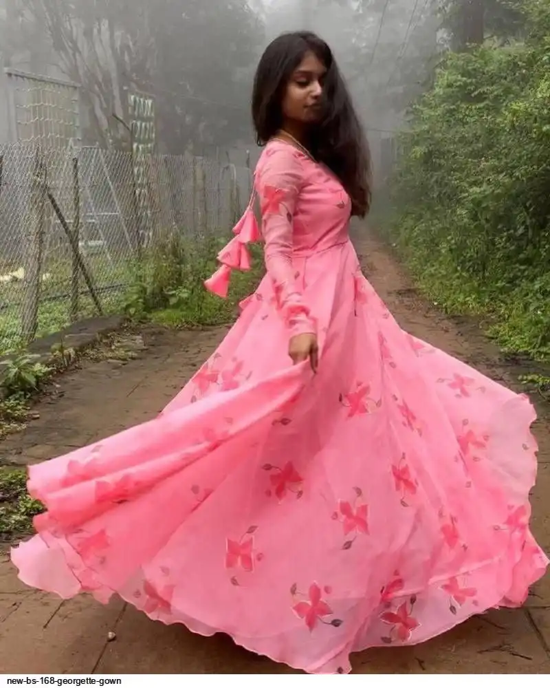NEW BS 168 GEORGETTE GOWN 4