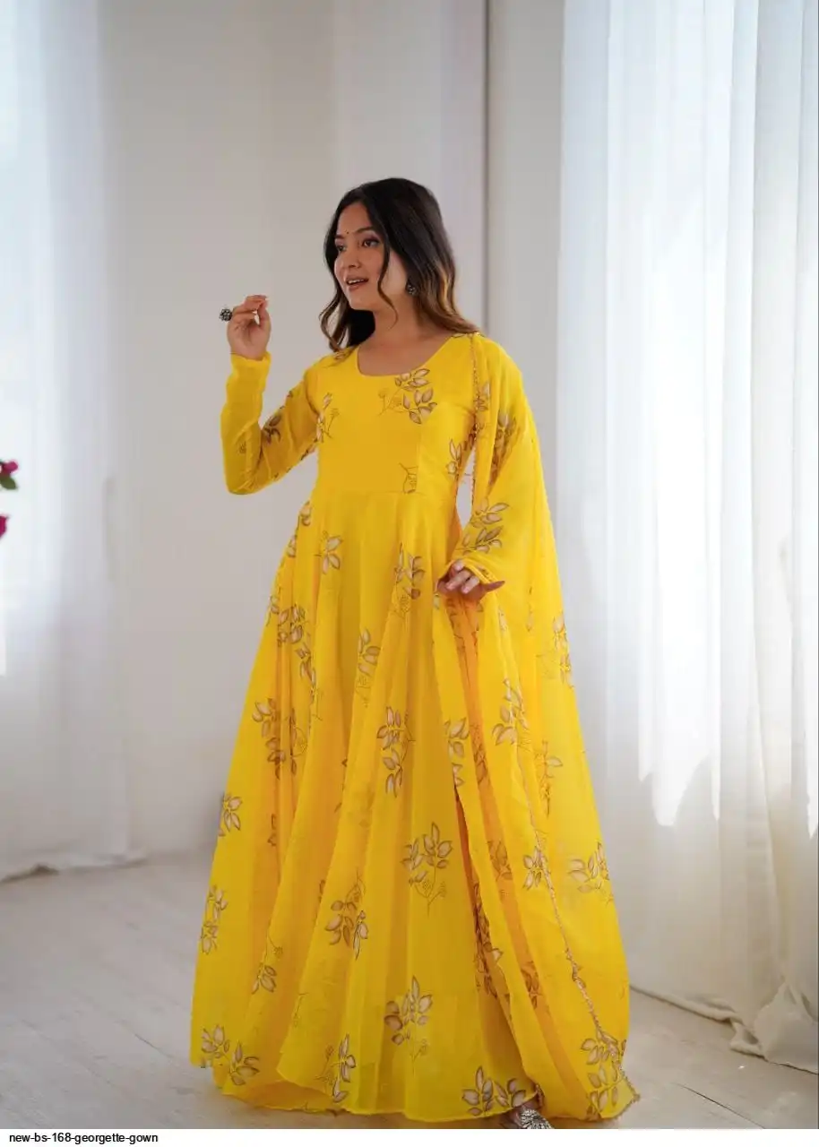 NEW BS 168 GEORGETTE GOWN 7
