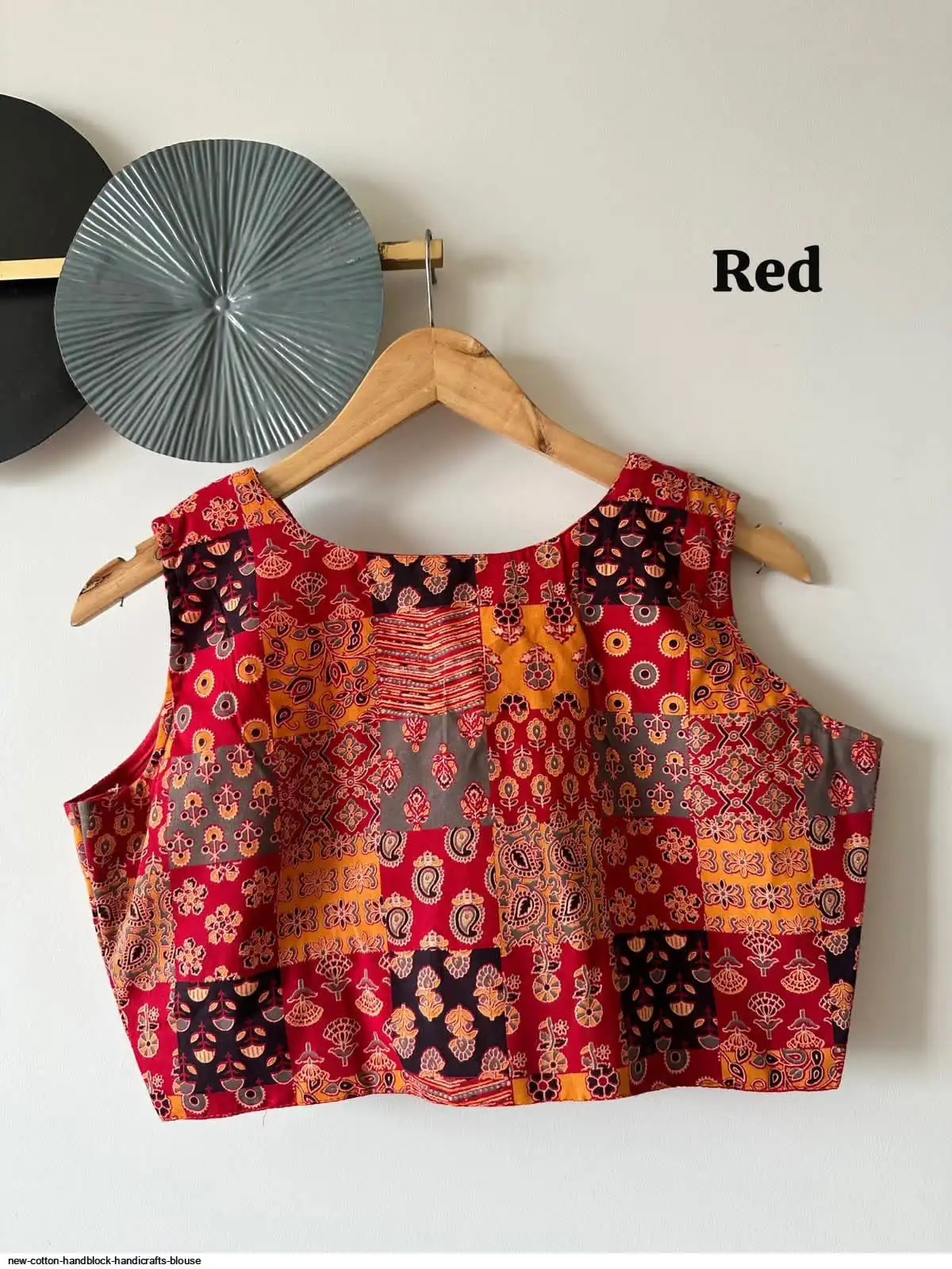NEW COTTON HANDBLOCK HANDICRAFTS BLOUSE 1