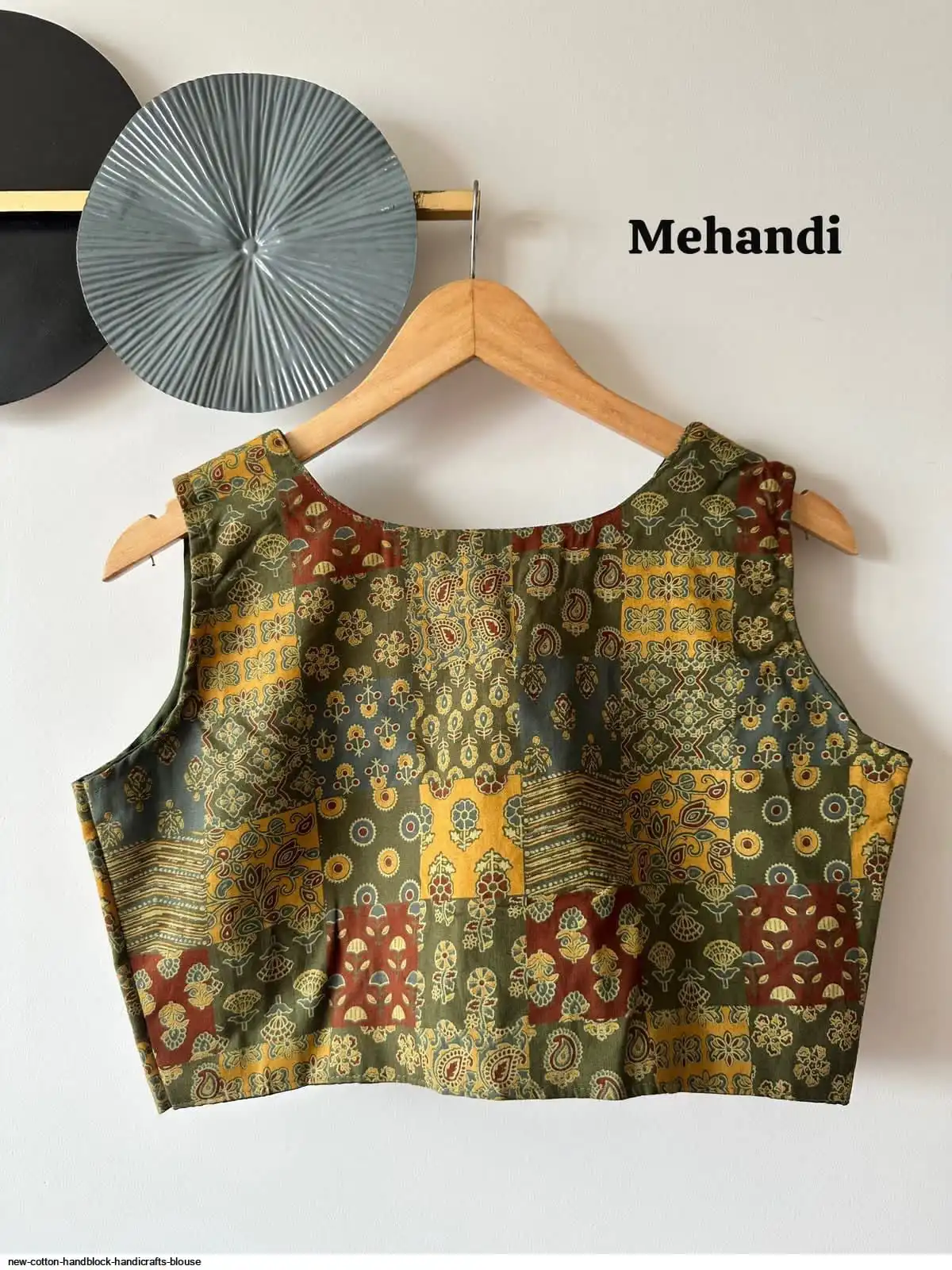 NEW COTTON HANDBLOCK HANDICRAFTS BLOUSE 2