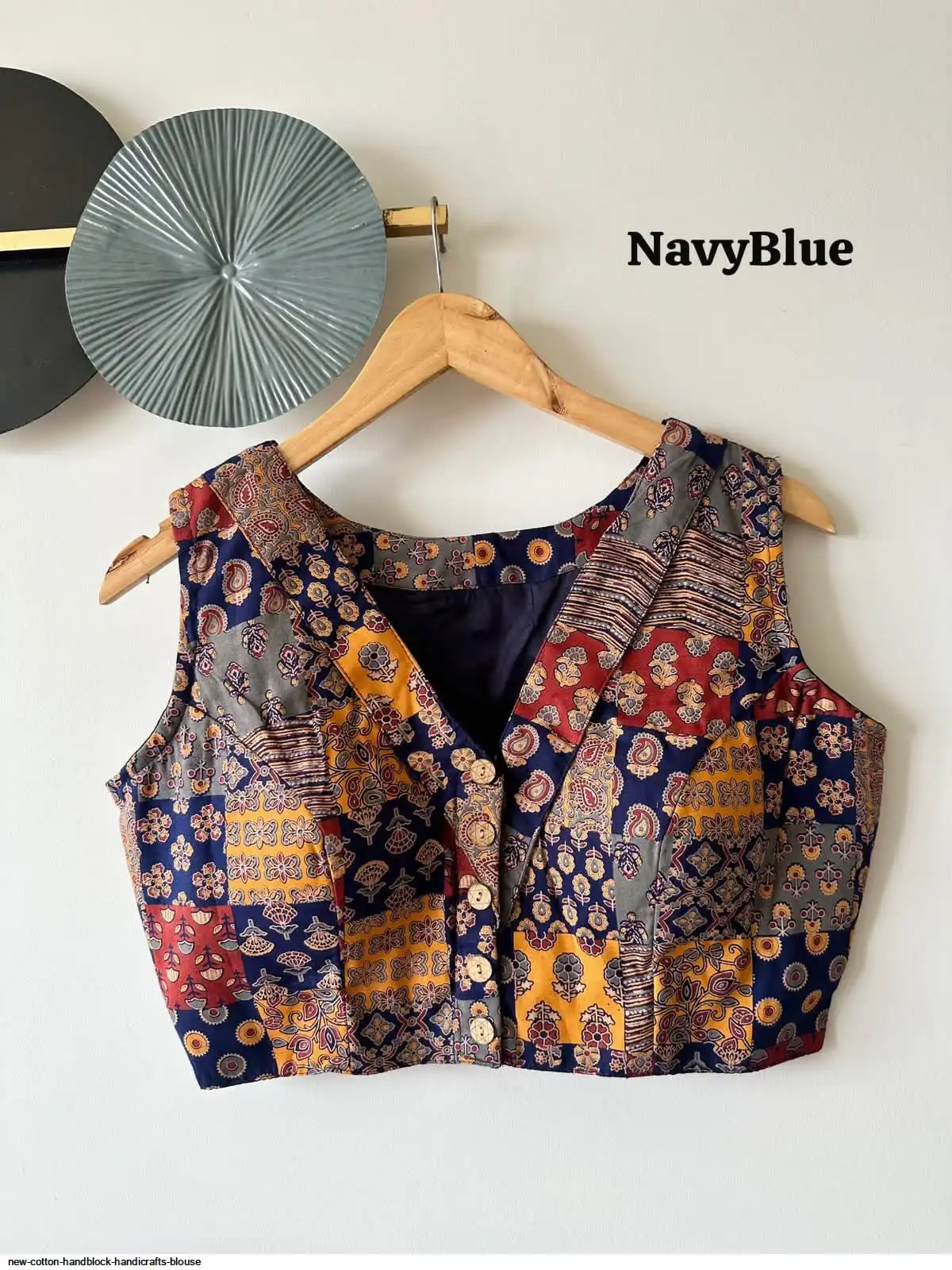 NEW COTTON HANDBLOCK HANDICRAFTS BLOUSE 4