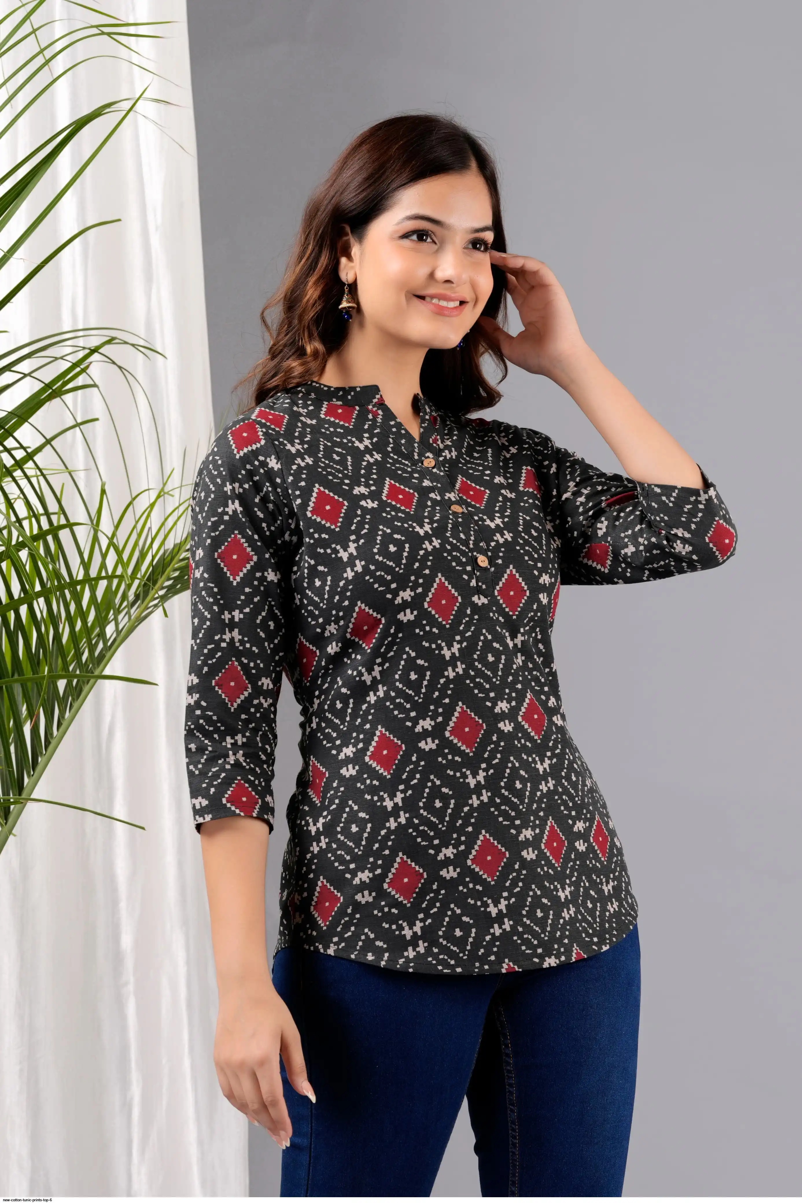 NEW COTTON TUNIC PRINTS TOP 6