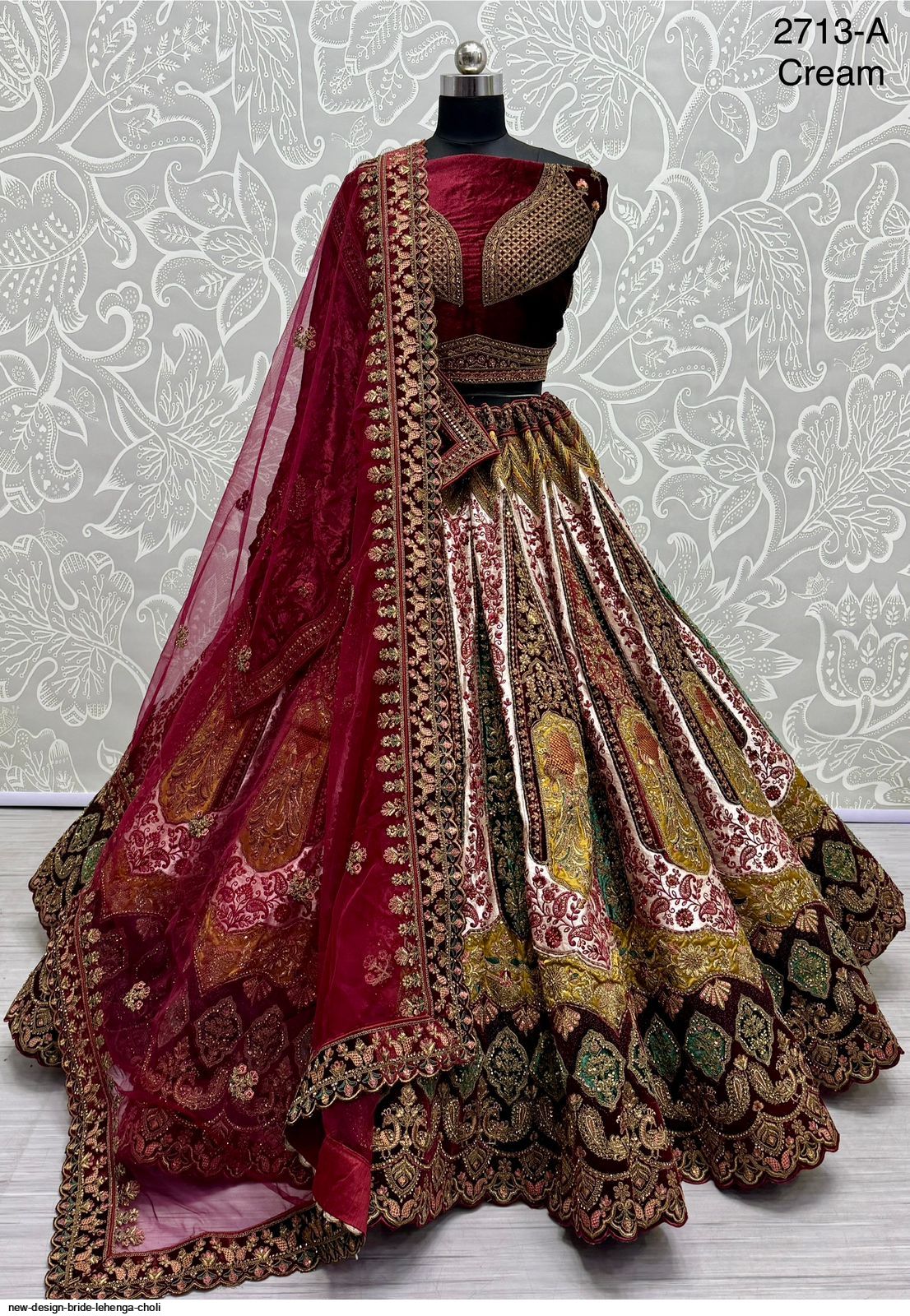NEW DESIGN BRIDE LEHENGA CHOLI