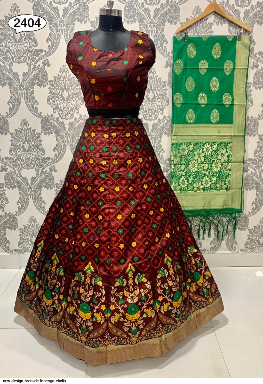 brocade lehenga choli