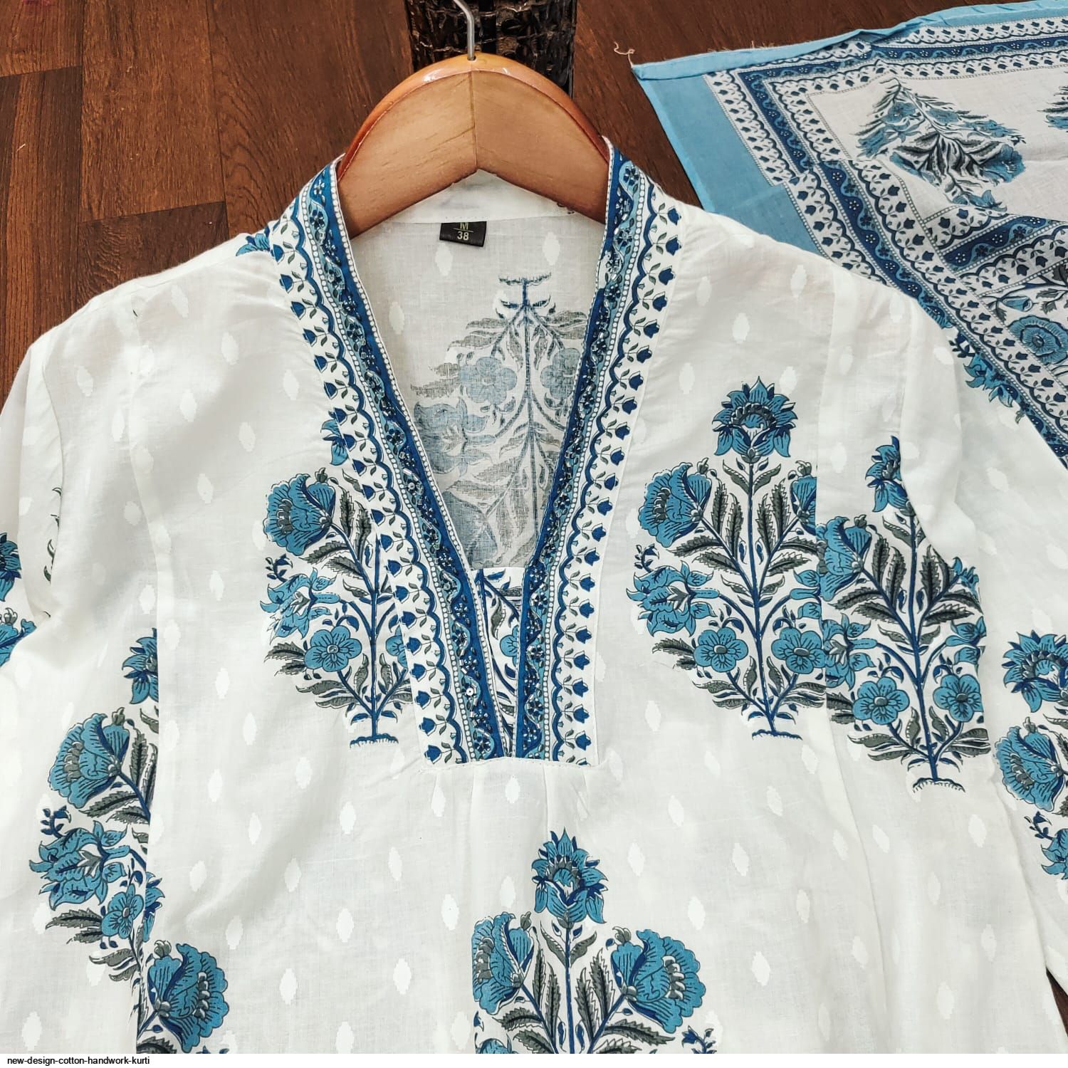 new design cotton handwork kurti