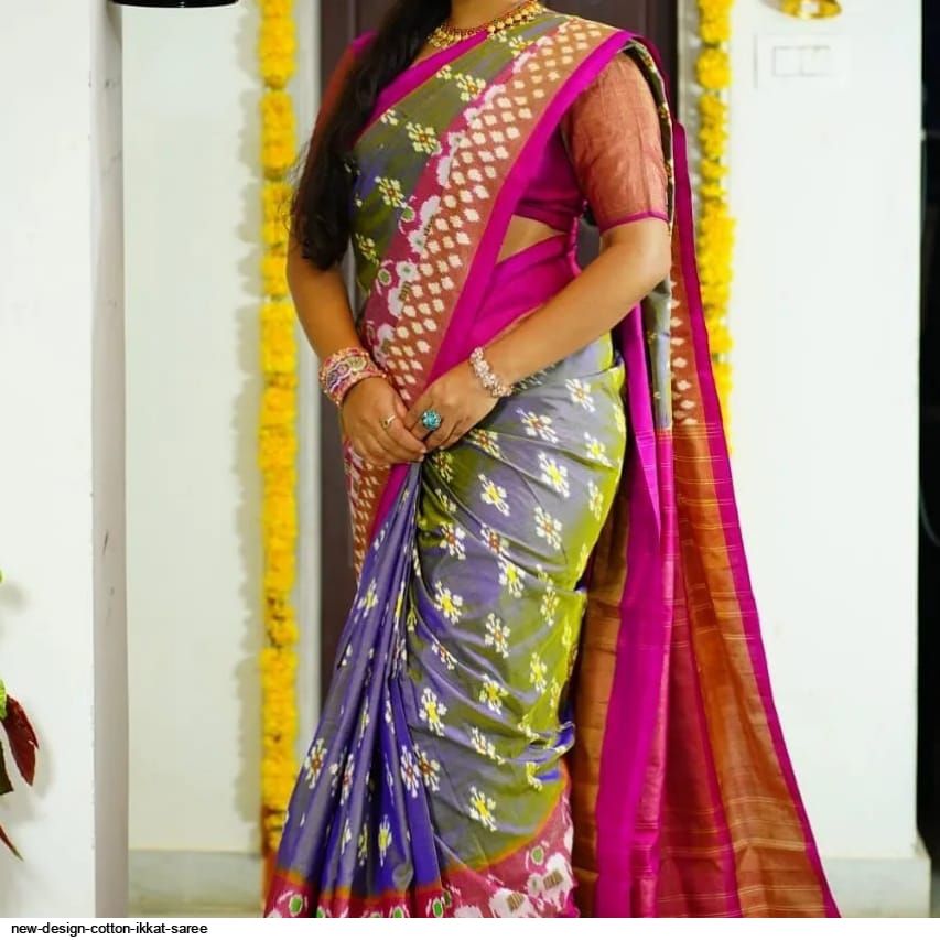 Ikkat sarees hot sale latest designs