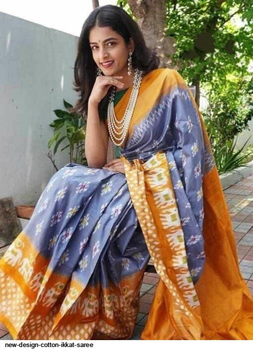 Exclusive ikkat pochampally Designer Patola Full Zari Tissue Saree  IKTA9HTW8SS