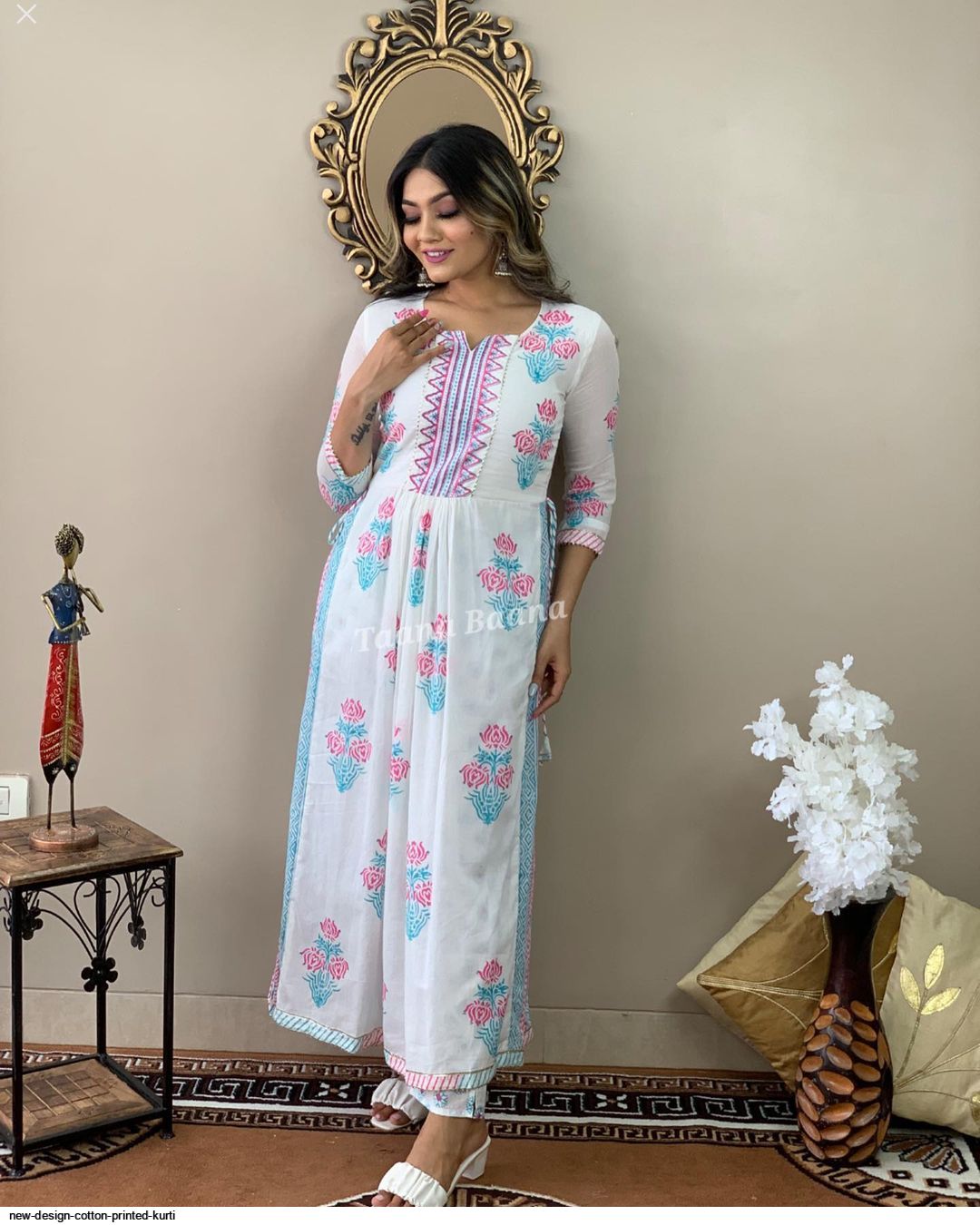 Printed Cotton Kurta Kurti Designs Kurti Designs NEW DESIGN COTTON