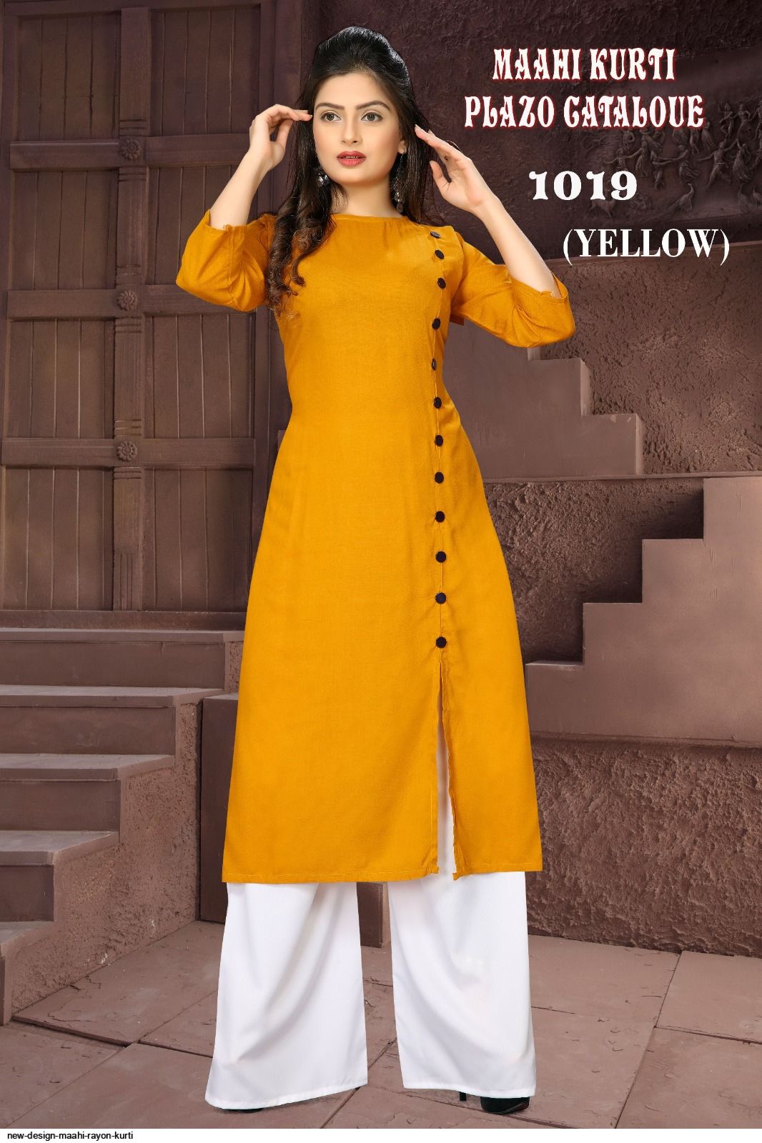 NEW DESIGN MAAHI Rayon KURTI