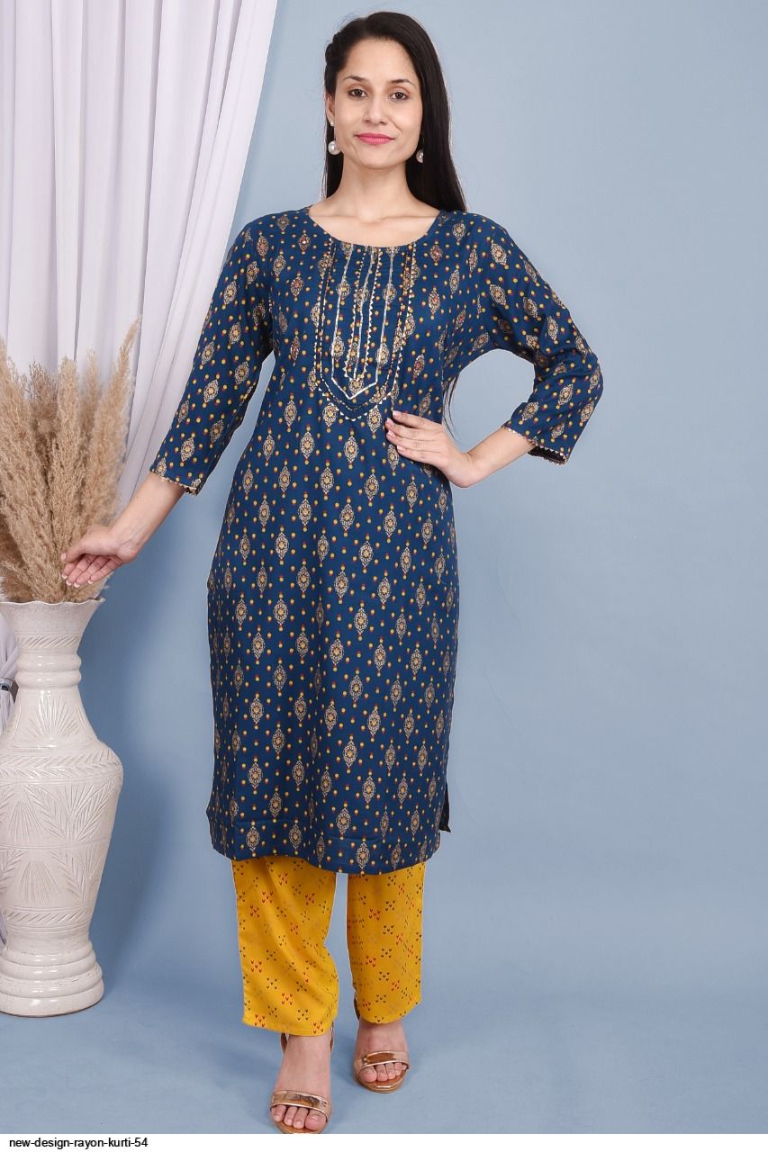 NEW DESIGN RAYON KURTI 54