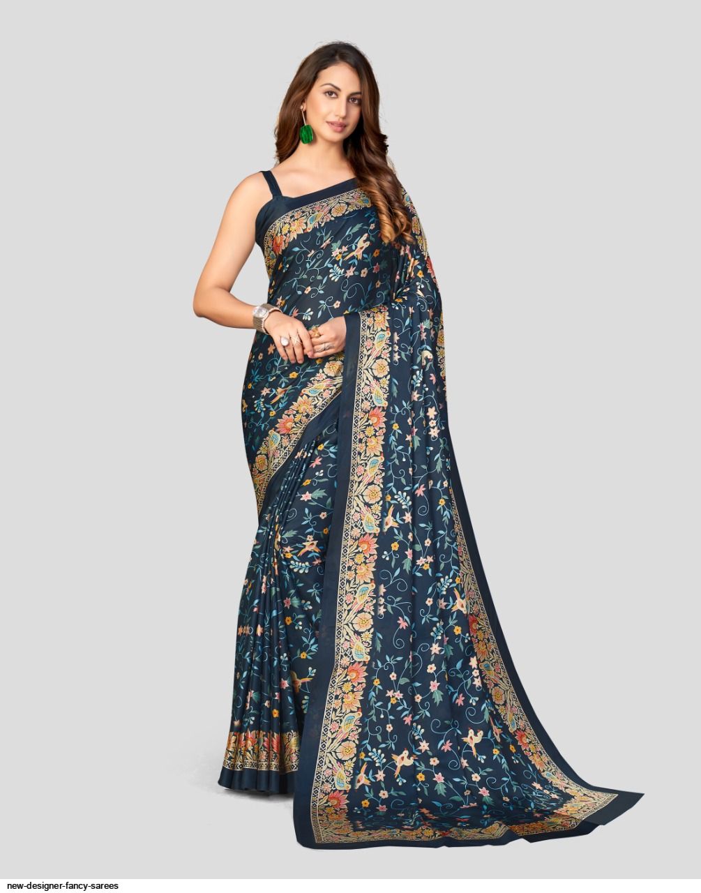Saree design | Saree jacket designs, Designer saree blouse patterns,  Stylish sarees