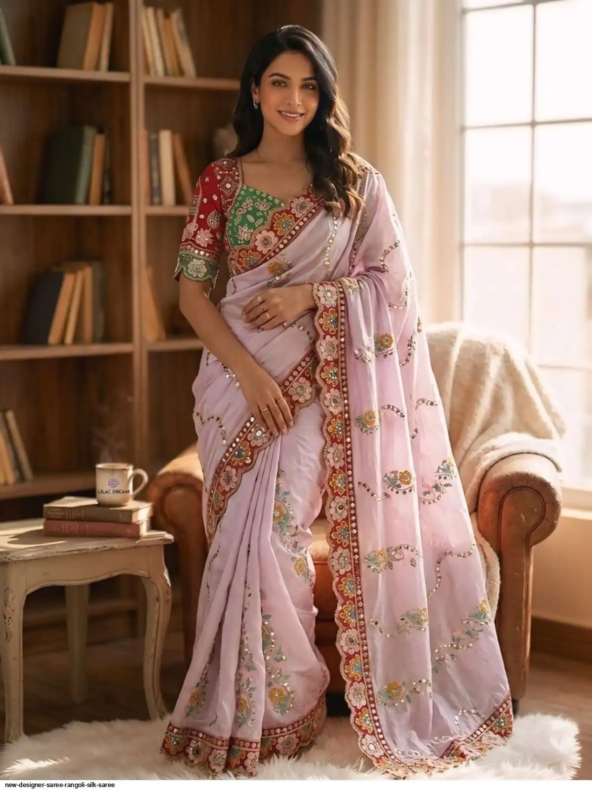 NEW DESIGNER SAREE RANGOLI SILK SAREE 2