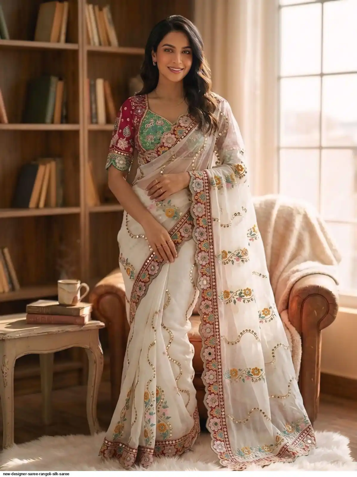 NEW DESIGNER SAREE RANGOLI SILK SAREE 3