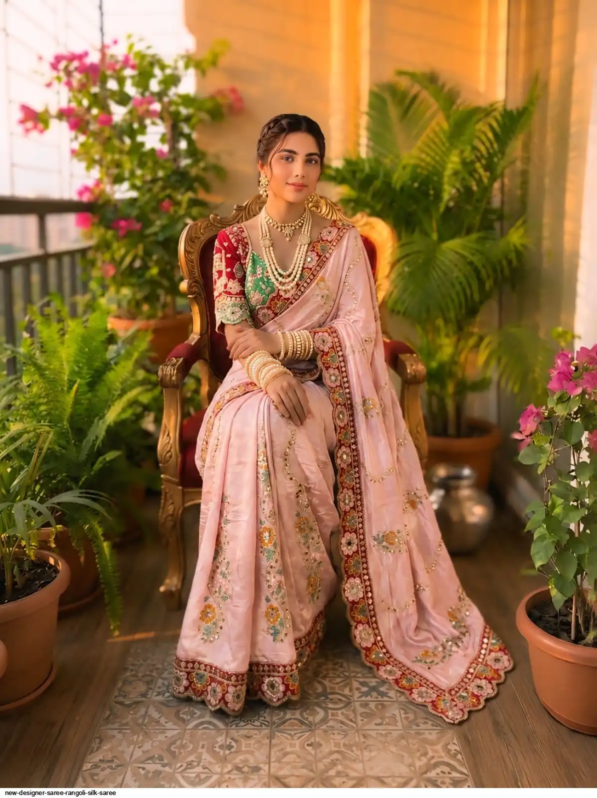 NEW DESIGNER SAREE RANGOLI SILK SAREE 4