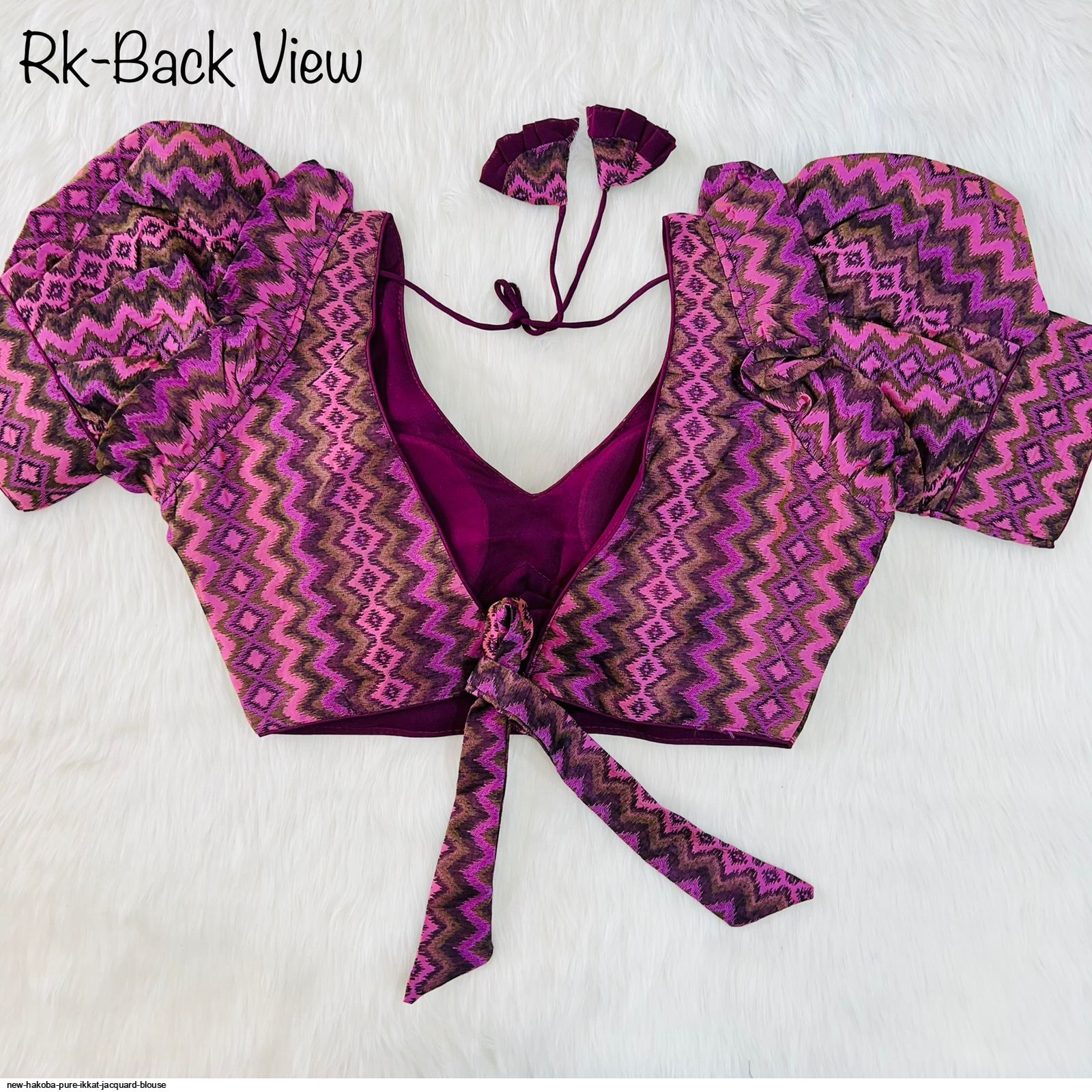 acka. glossy jacquard blouse 【公式通販】