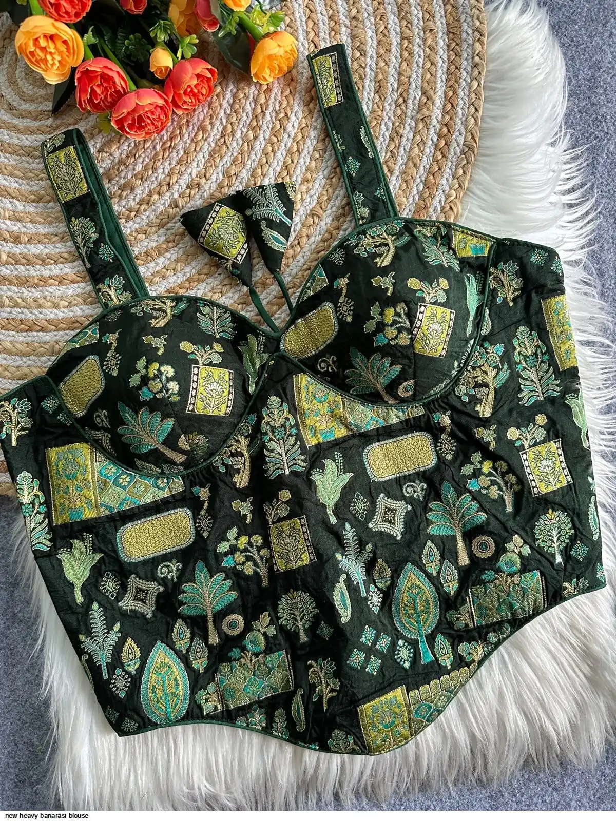 NEW HEAVY BANARASI BLOUSE 7