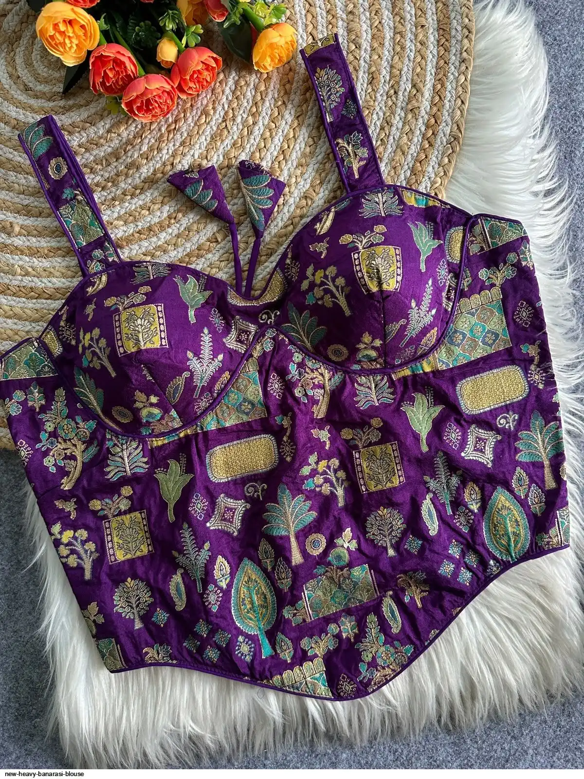 NEW HEAVY BANARASI BLOUSE 13