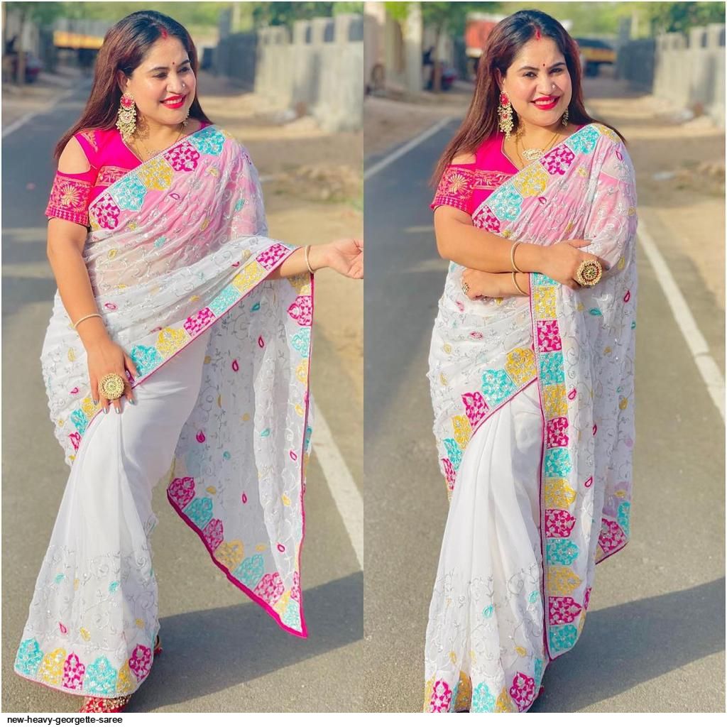 New Heavy Beautiful Jacquard Saree For Gorgeous Look