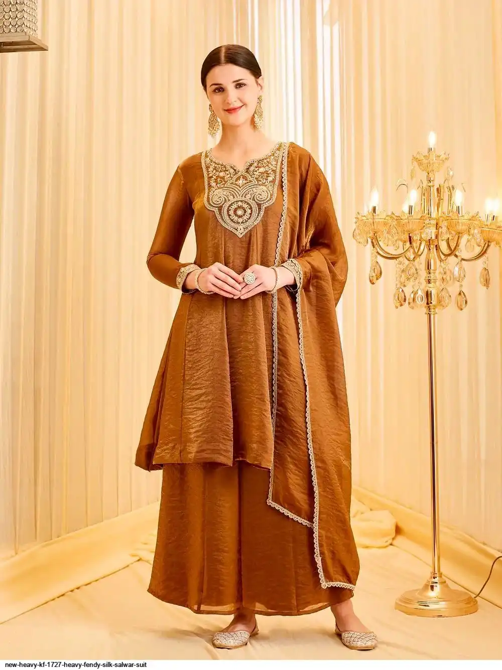 NEW HEAVY KF 1727 HEAVY FENDY SILK SALWAR SUIT 3