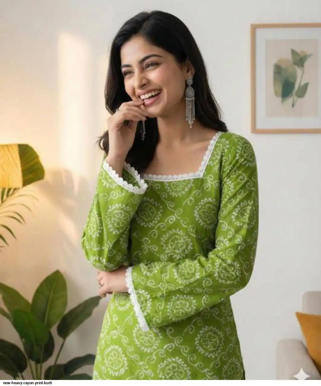 NEW HEAVY RAYON PRINT KURTI 6
