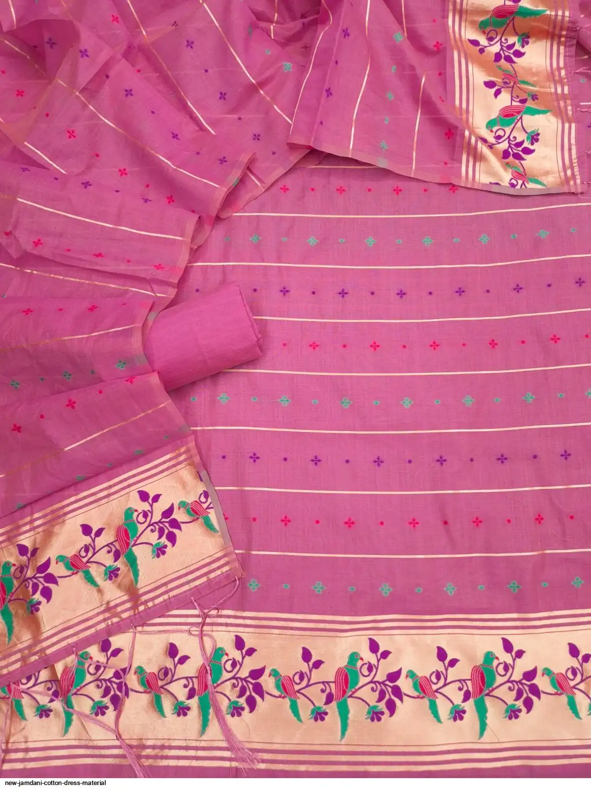 NEW JAMDANI COTTON DRESS MATERIAL 1