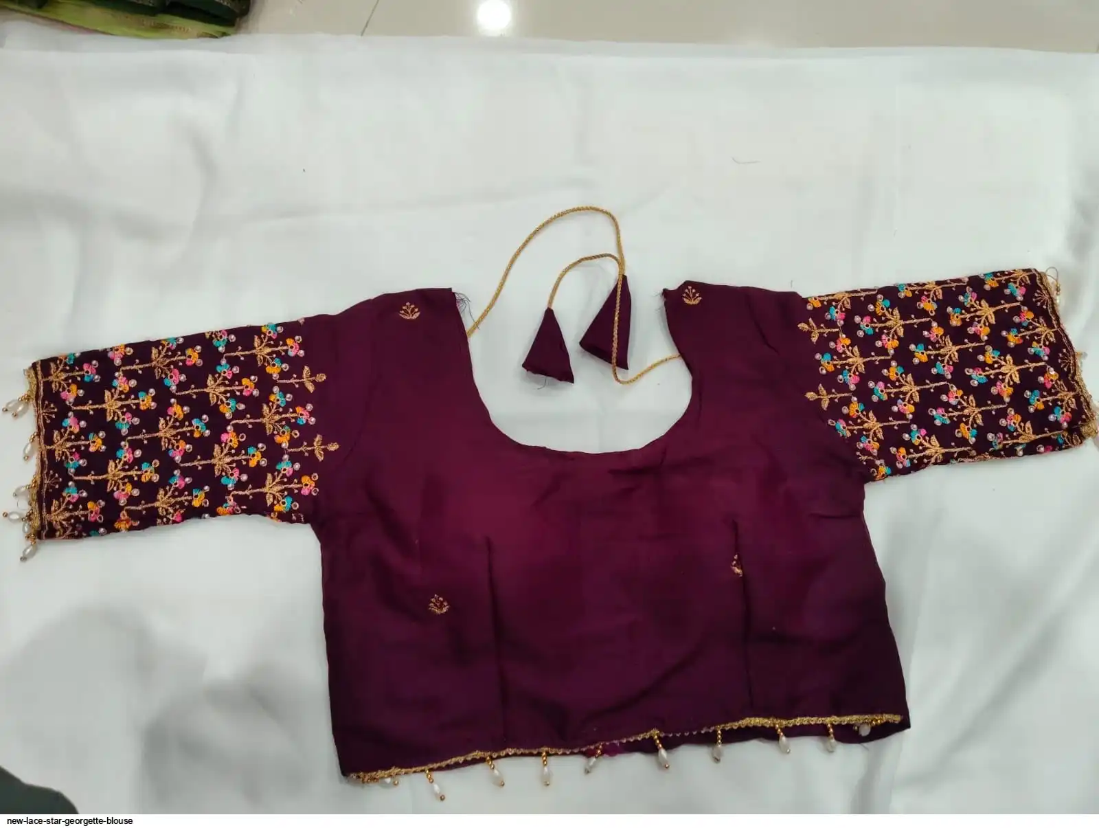 NEW LACE STAR GEORGETTE BLOUSE 1