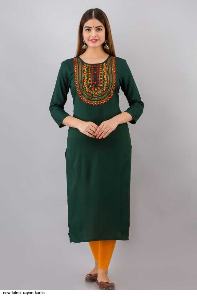Blue Hills Kesar Rayon Kurti Catalog 5 Pcs  Suratfabriccom