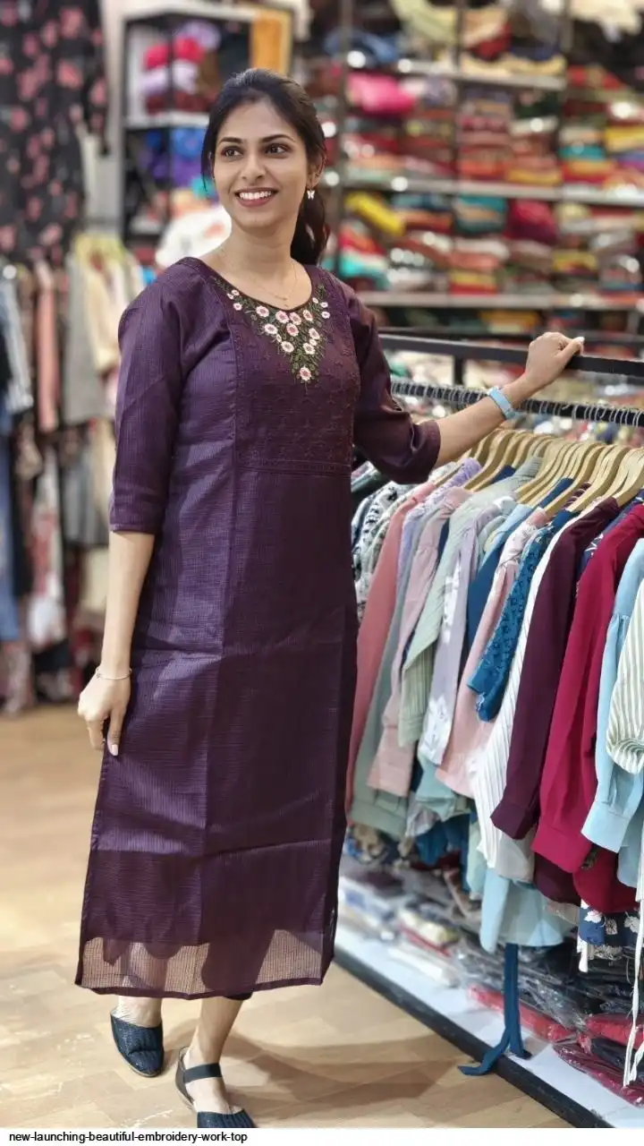 NEW LAUNCHING BEAUTIFUL EMBROIDERY WORK TOP BBB