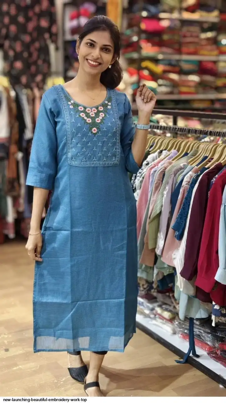 NEW LAUNCHING BEAUTIFUL EMBROIDERY WORK TOP C