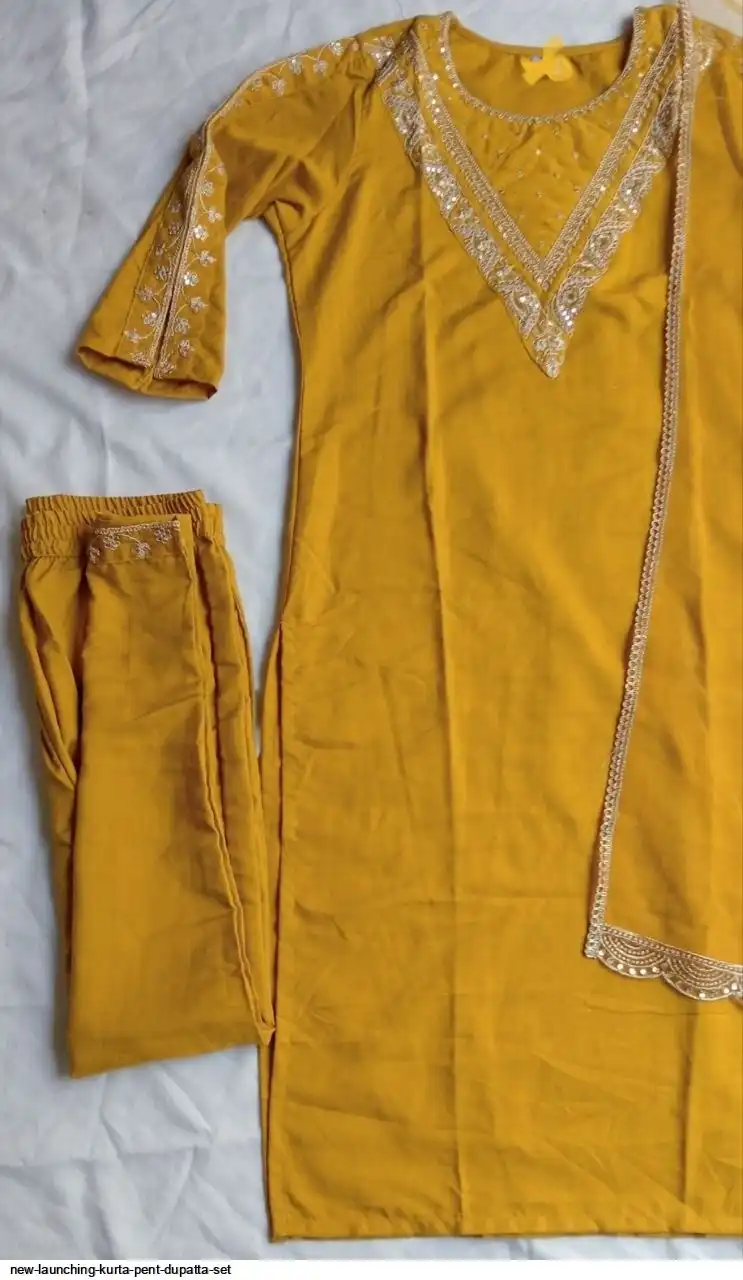 NEW LAUNCHING KURTA PENT DUPATTA SET C