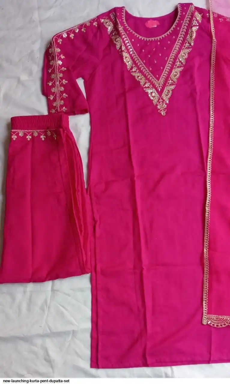 NEW LAUNCHING KURTA PENT DUPATTA SET D