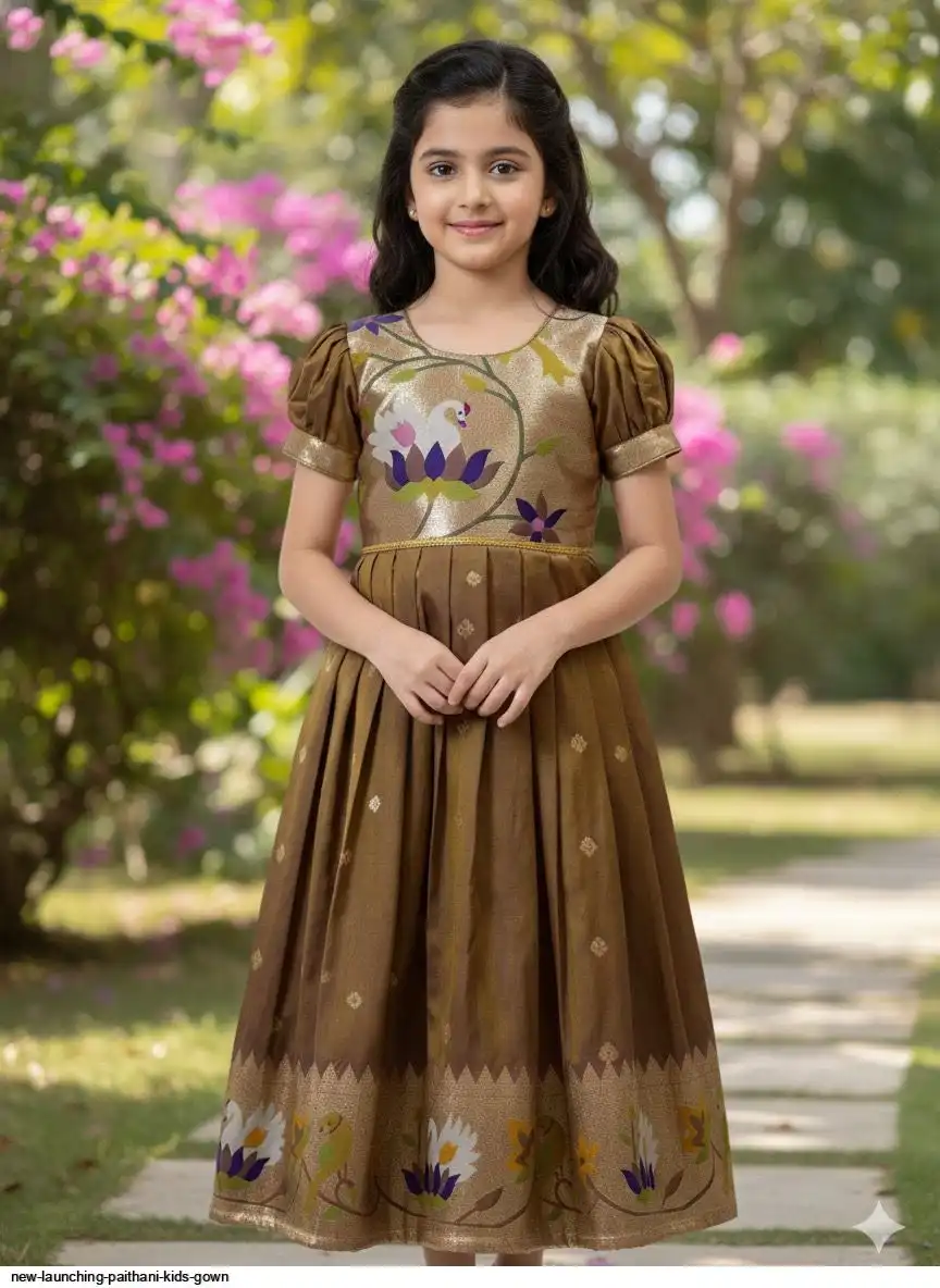 NEW LAUNCHING PAITHANI KIDS GOWN 3