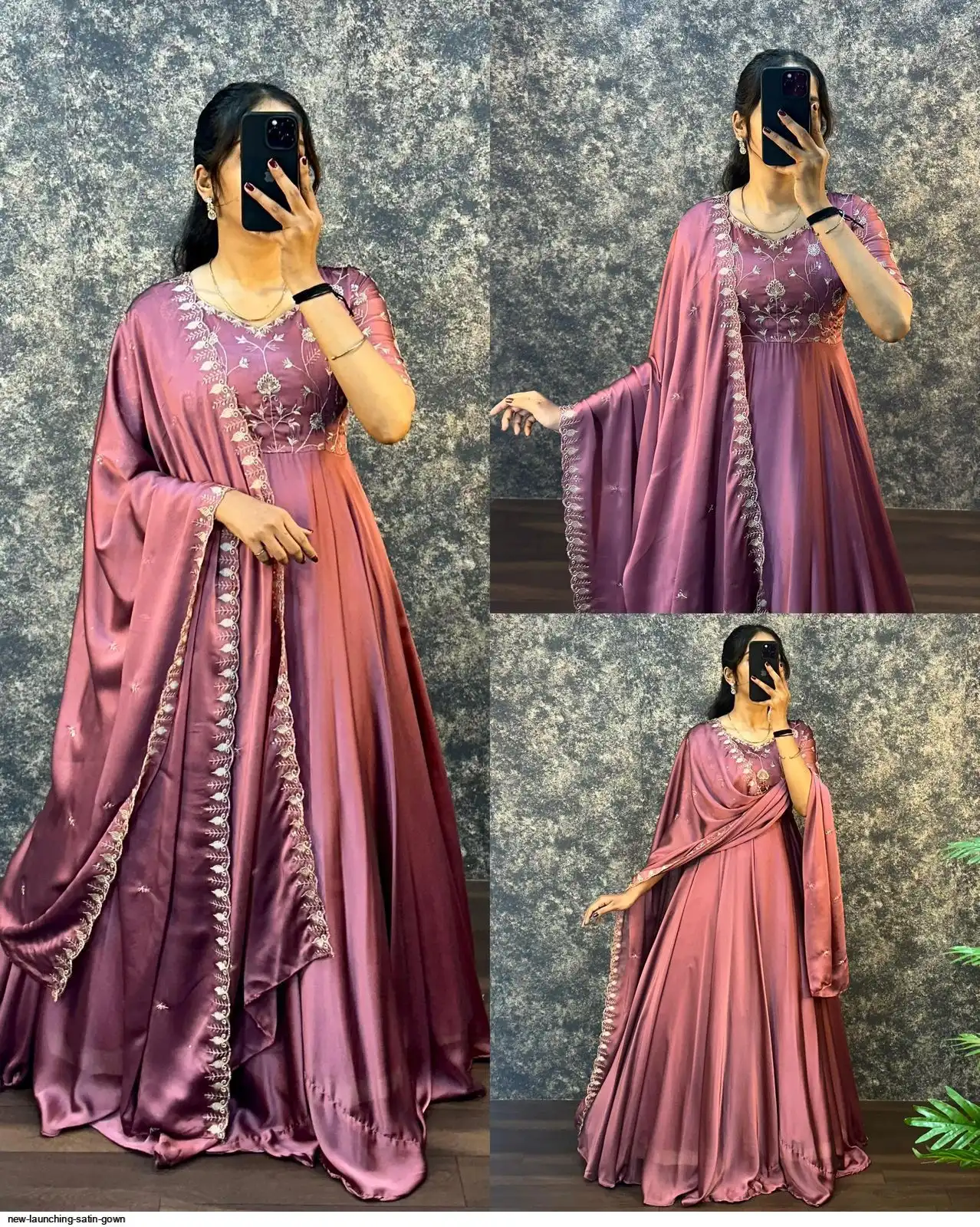 NEW LAUNCHING SATIN GOWN B