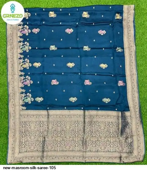 NEW MASROOM SILK SAREE 105